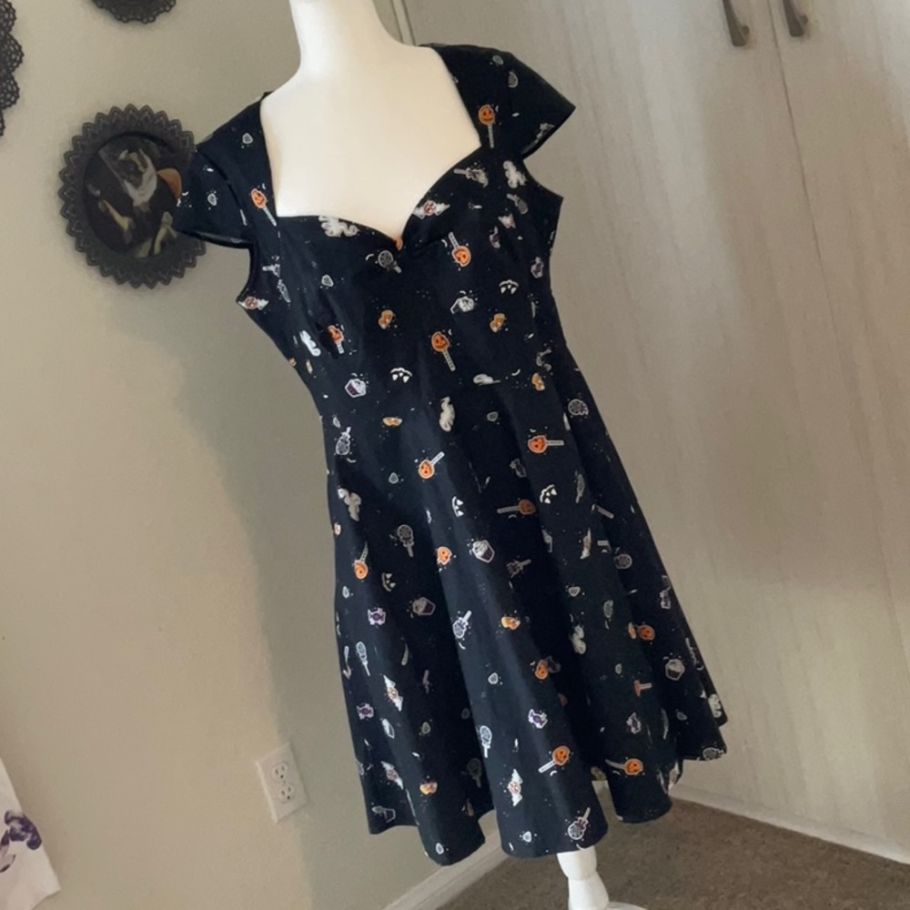 Hell Bunny Halloween themed dress Sz 18 XXL